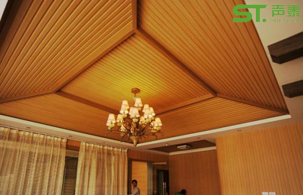 长城生态木吸音板安装示意