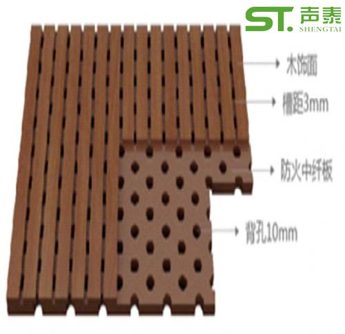 环保槽木吸音板贴图
