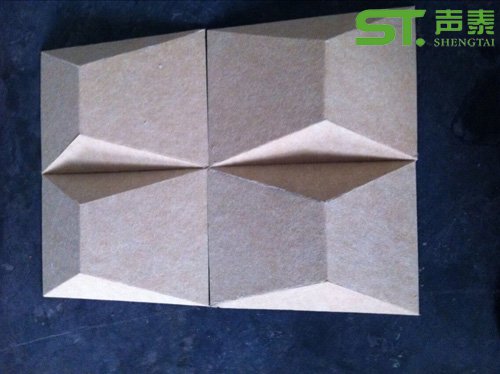 凹凸型聚酯纤维吸声体图片