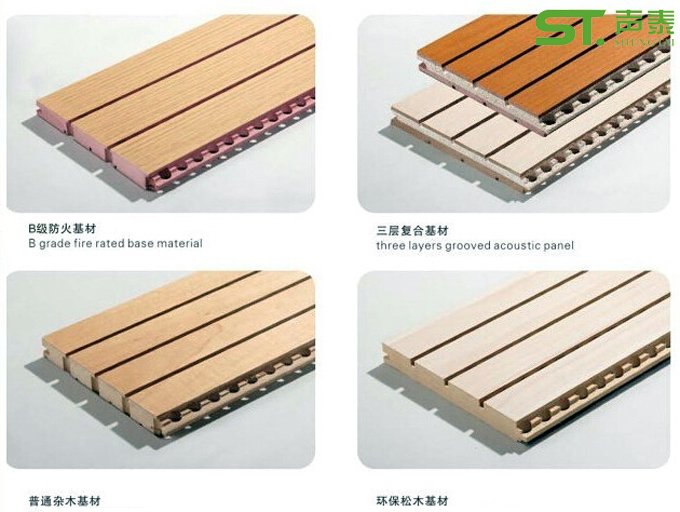 槽木吸音板图片
