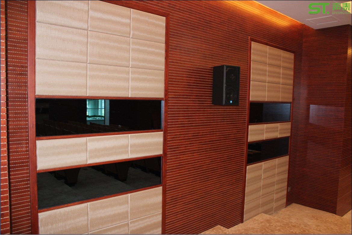 槽木吸音板图片