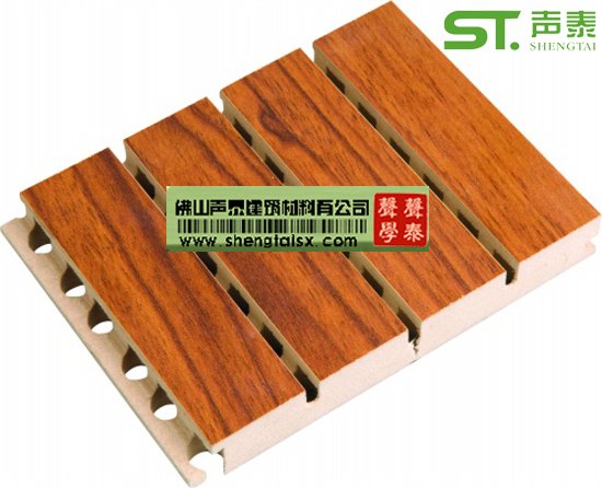 槽木吸音板饰面