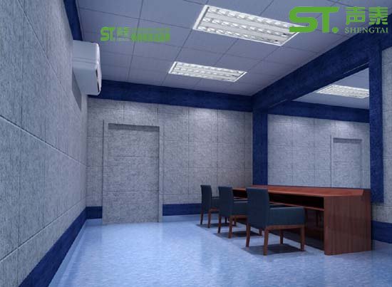 山东东营市某执法机关室内吸音声学装修