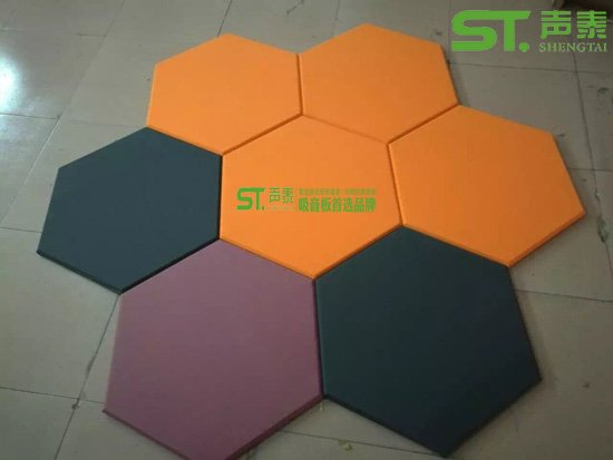 声泰全新系列吸音降噪产品,菱形六边形吸音软包