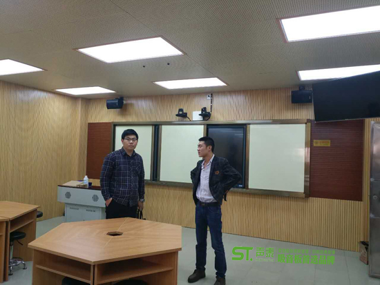 江门市录播教室环保吸音板案例效果图
