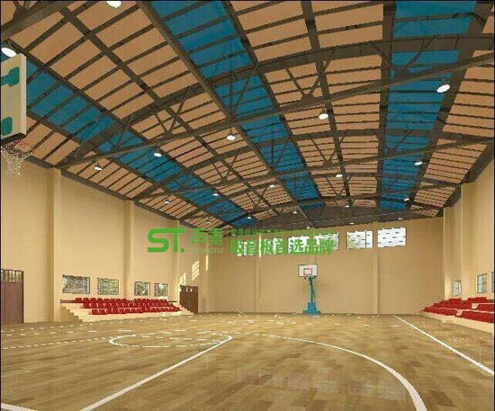 体育馆空间吸声体案例图