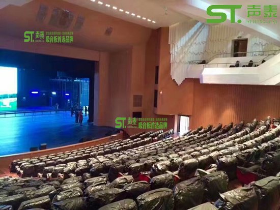 会展中心U型孔木质吸音板案例